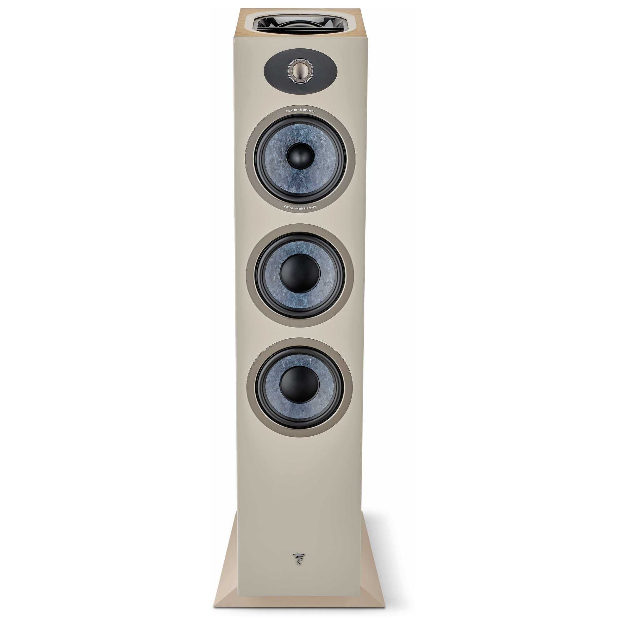 Focal Theva N3-D - Dolby Atmos Compatible 3-Way Floorstanding Loudspeakers With 6.5-Inch Drivers, Sold Individually, Light Wood