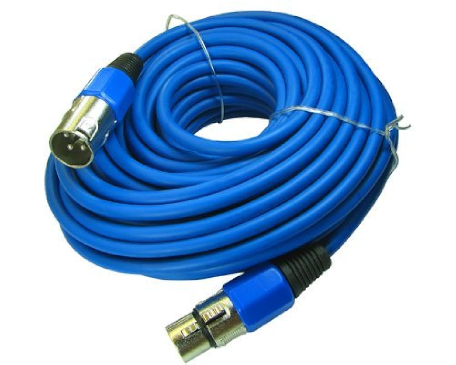 Yovus Xlr Male To Female 3Pin Mic Microphone Lo Z Extension Cable Cord (50Ft, Blue)