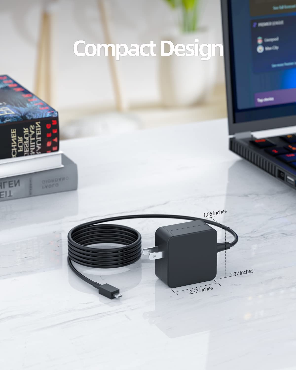 24W Charger (Ul Certified Safety), Fit For Asus Chromebook C100P C100Pa C100 C201P C201 C201Pa Laptop Power Supply Adapter Cord