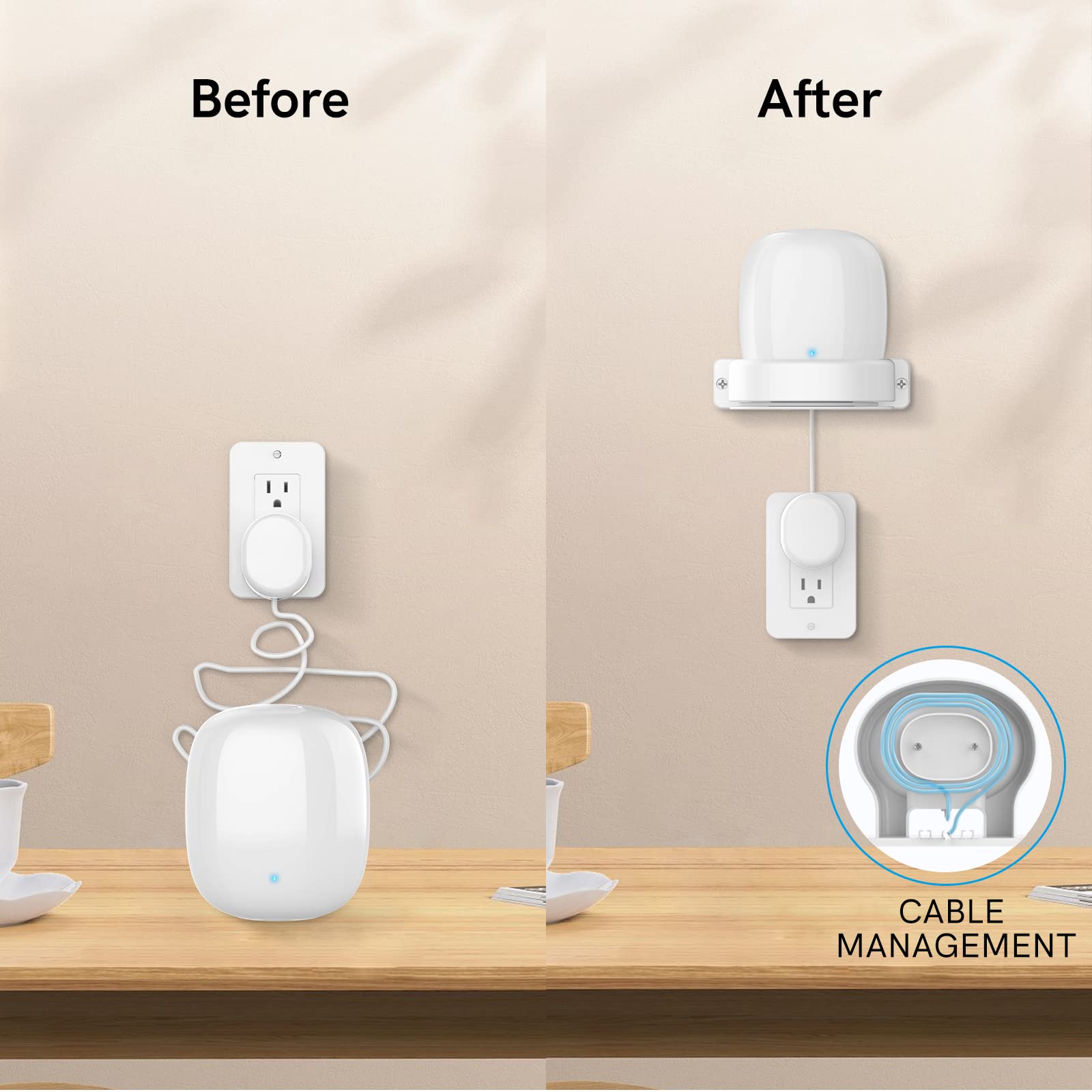 Delidigi For Nest Wifi Pro 6E Wall Mount Abs Bracket Holder Shelf Compatible With Nest Wi Fi Pro Mesh Router Home Wi Fi System R