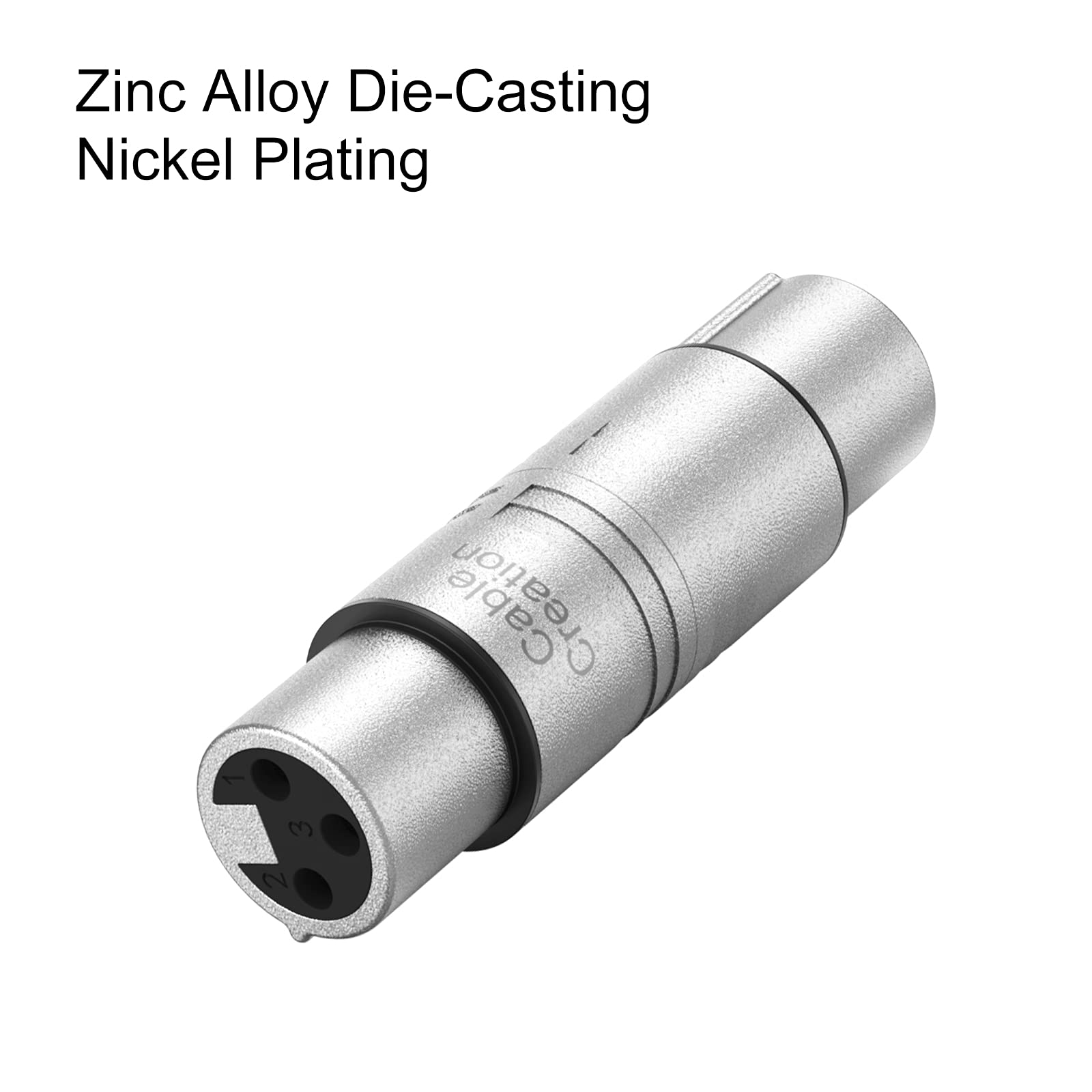 Cablecreation Xlr Female To Female, [5 Pack] Xlr 3 Pin Female To 3 Pin Female Microphone Line Adapter