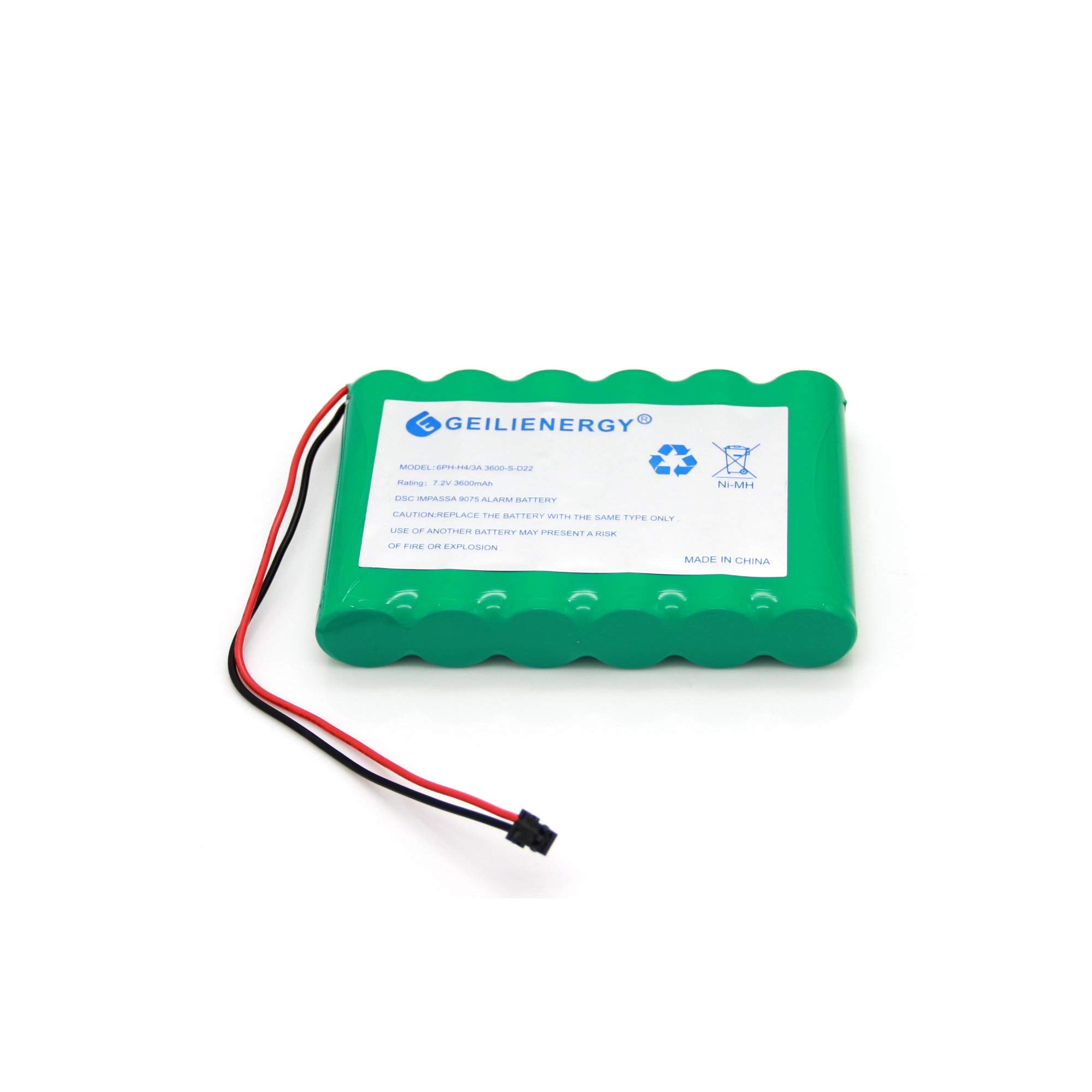 Geilienergy 6Ph H 4/3A3600 S D22 7.2V 3600Mah Ni Mh Battery Compatible With Dsc Impassa 9057 Battery Wireless Security System