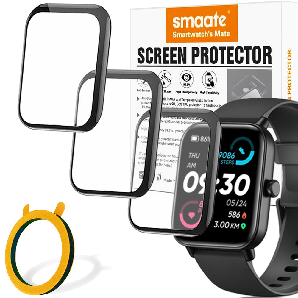 Smaate 3D Screen Protector Compatible With Idw19 1.8    Gydom Milouz Aeac Kalinco Quican Hoowel Veryfit Smart Watch (Answer/Make