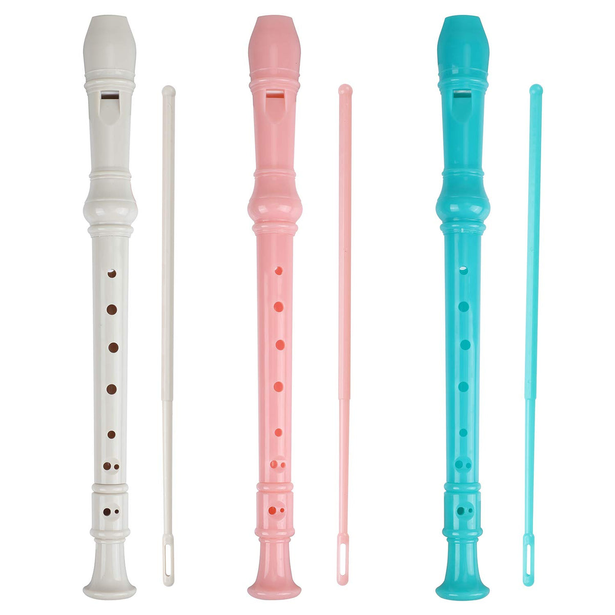 Soprano Recorder Descant Flauta Recorder 8 Hole Abs Clarinet German Style Treble Flute C Key For Kids Children With Fingering Ch