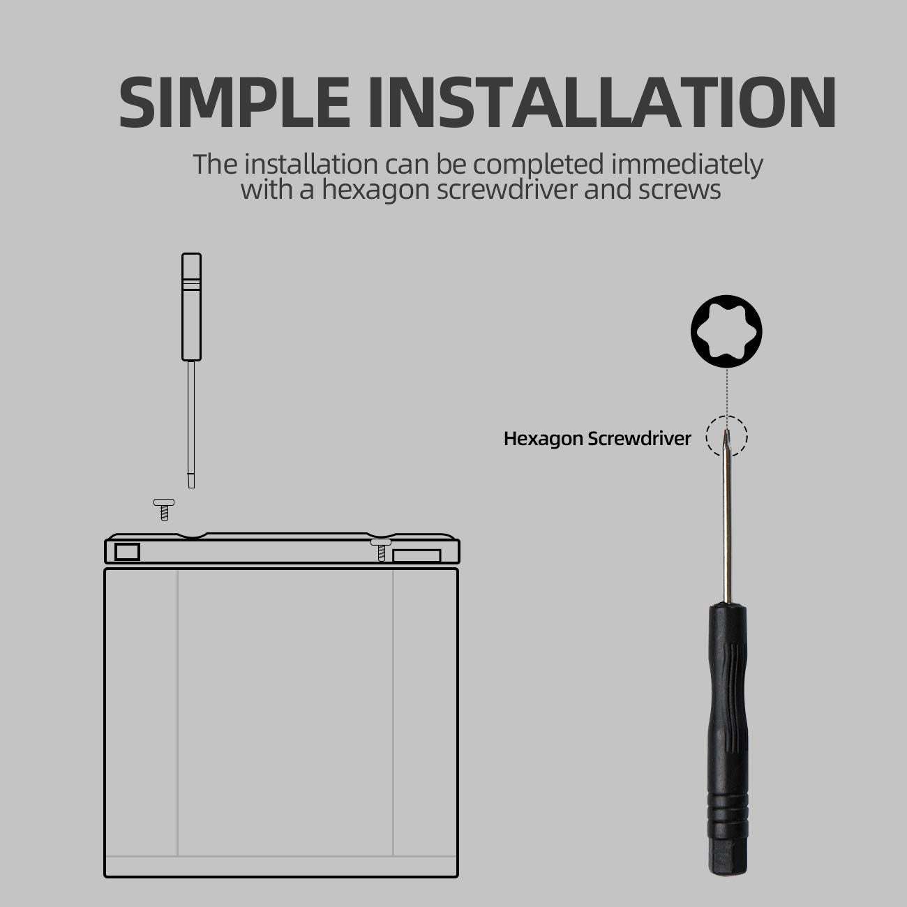 Parapace Lens Replacement Kit For Gopro Hero 5/4 Session Protective Lens Repair Parts (Black)