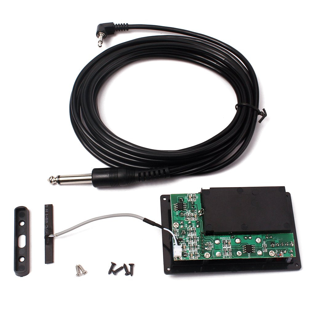 Alnicov Electric Violin Silent Eq Pickup Piezo With Headphone And Plug Hole Cable Set