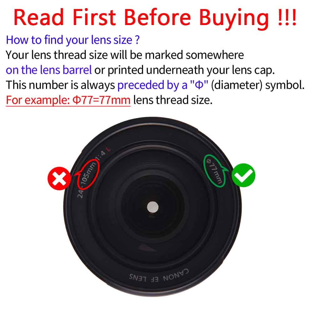 77Mm Lens Cap For Canon Rf 24 105Mm F/4L Lens For Canon Eos R/Eos Rp With Keeper,Ulbter Center Pinch Lens Cap & Lens Cover Strap