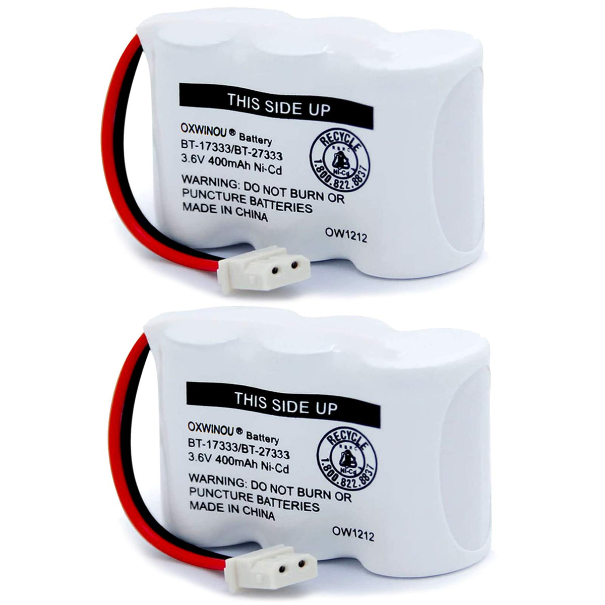 Oxwinou Bt-17333 Bt-27333 Handset Telephone Rechargeable Battery 2/3Aa 3.6V Ni-Cd Cordless Phone Battery Compatible With Bt17333