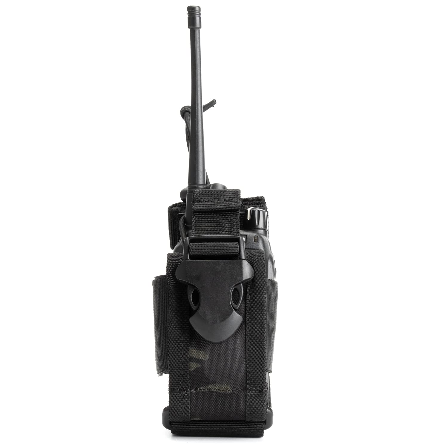 Viperade Radio Holster, Molle Radio Pouch For Vest, Universal Walkie Talkie Holster Radio Holder For Duty Belt, Police Radio Holder Tactical Radio Pouch For Baofeng, Motorola Black Camo