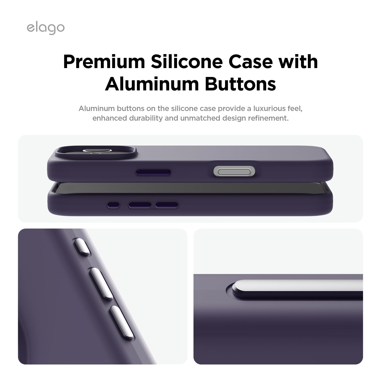 Elago Magnetic Silicone Case Compatible With Iphone 16 Pro Case 6.3 Inch Compatible With All Magsafe Accessories   Built In Magn