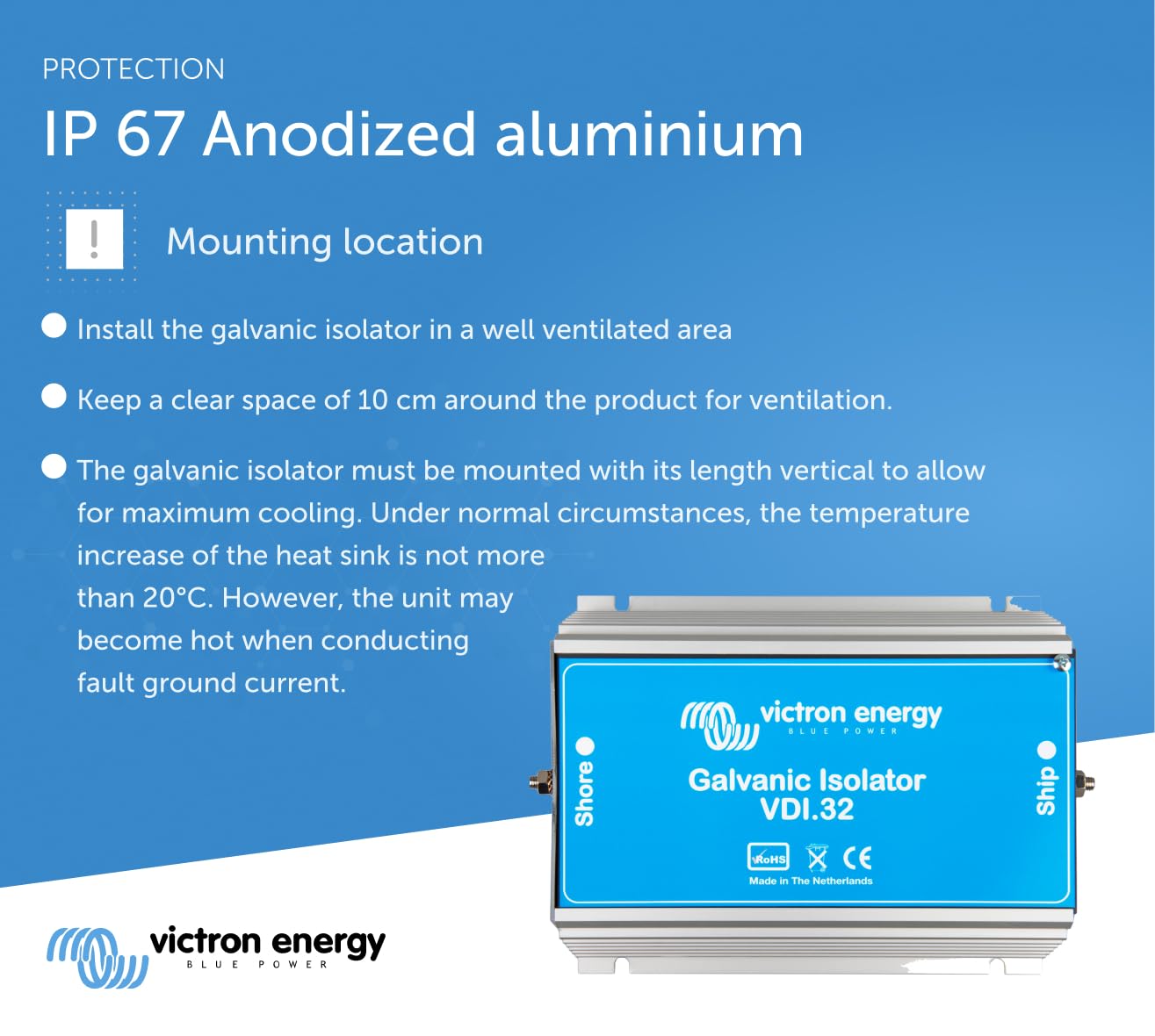 Victron Energy Galvanic Isolator Vdi-32 Amp