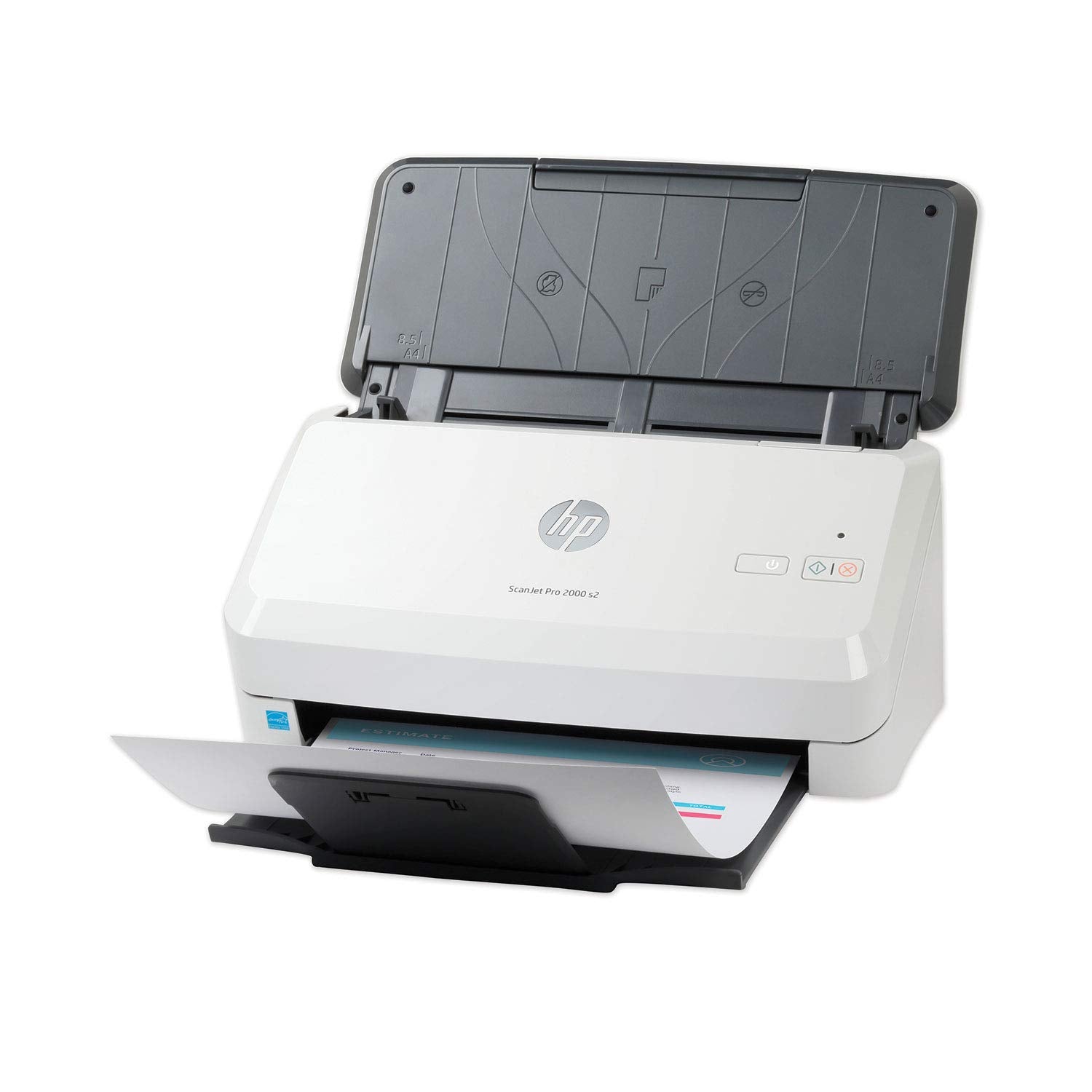 HP ScanJet Pro 2000 s2 (6FW06A) 35ppm USB 3.0 Color Duplex Scanner with 50 page ADF for Documents, Photos, Receipts, and Cards. TWAIN/ISIS drivers included