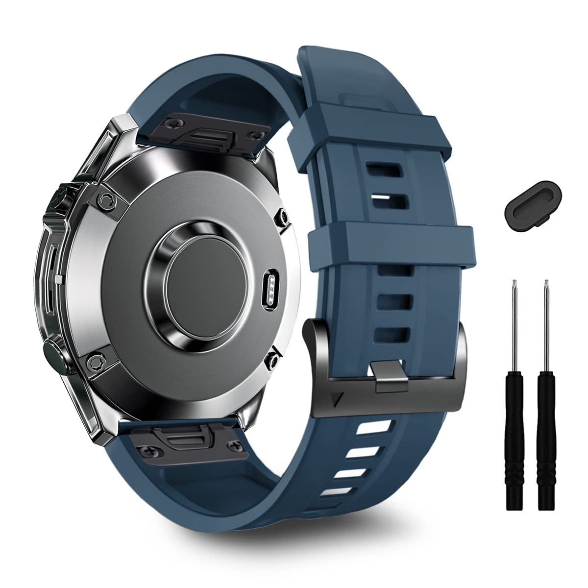 Zpjpplx Compatible With Garmin Fenix 6/6 Pro Silicone Wrist Strap,22Mm Quickfit Watch Band For Garmin Fenix 7/7 Pro/5 Plus/5/For