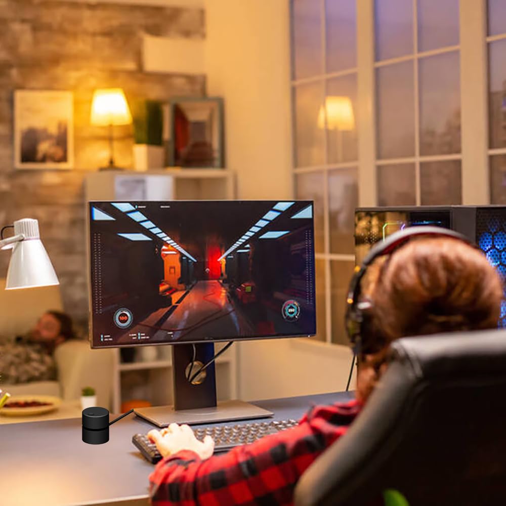 Dke Usb Pc Volume Control Knob Computer External Volume Remote Button Speaker Audio Multimedia Volume Control Adjuster With One