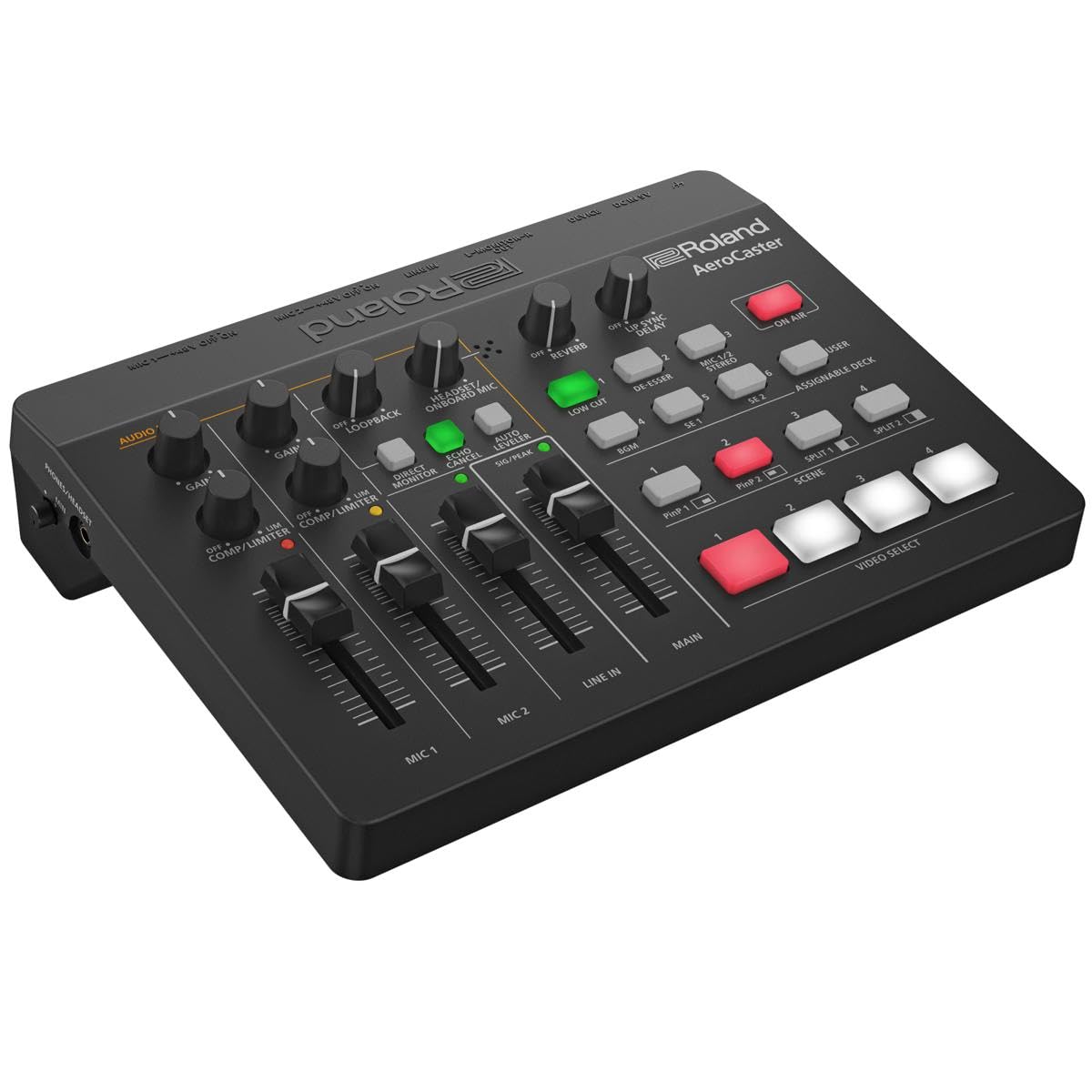 Roland Aerocaster Live Streaming System - Powerful Wireless Multi-Camera Production Solution With Hardware Controller/Audio Inte