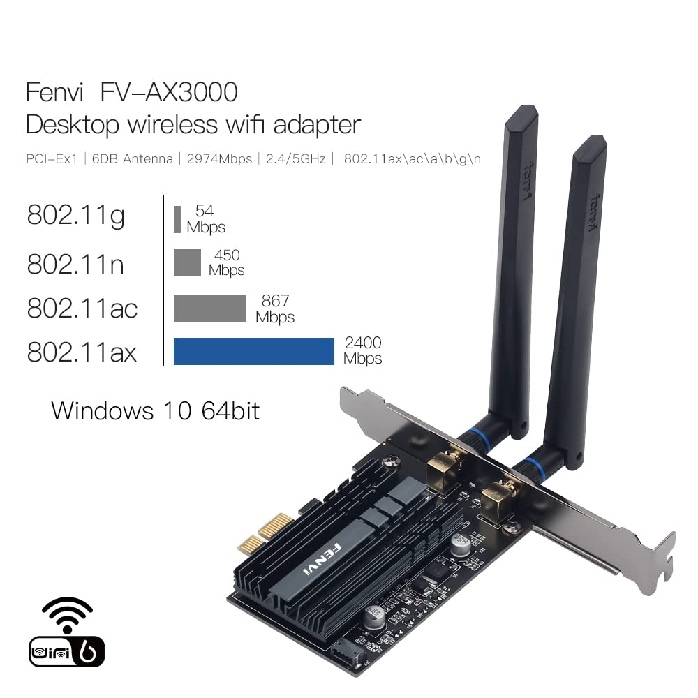Fenvi Pci E Wifi 7 Card (Be8800Pro) Bt5.4 Be200 9.3Gbps Gmaing 802.11Be Tri Band Pcie Desktop Pc Network Adapter Upgrades Wifi 6