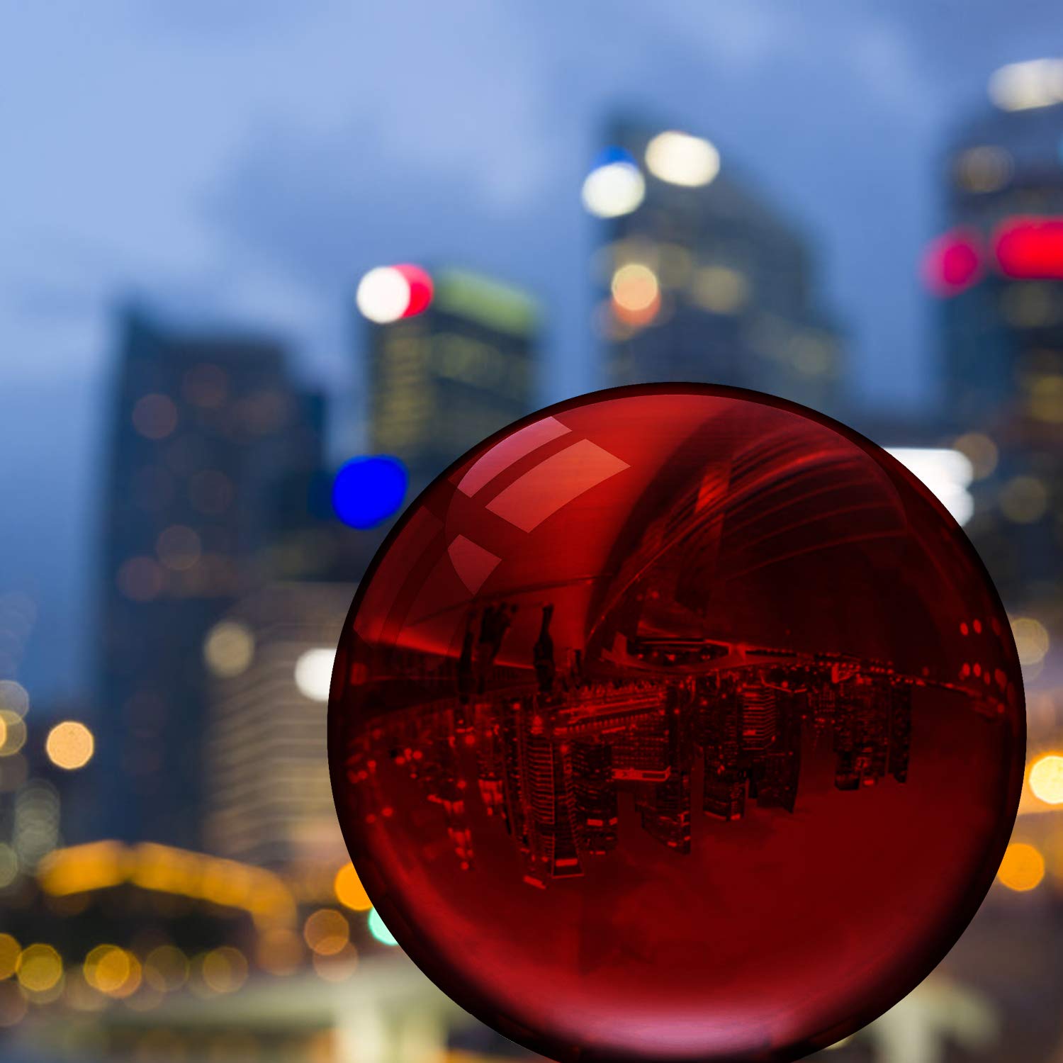 Merrynine 80Mm/3.15'' Top K9 Crystal Ball With Stylish Metallic Stand And Microfiber Clean Cloth, Decorative And Photography Acc