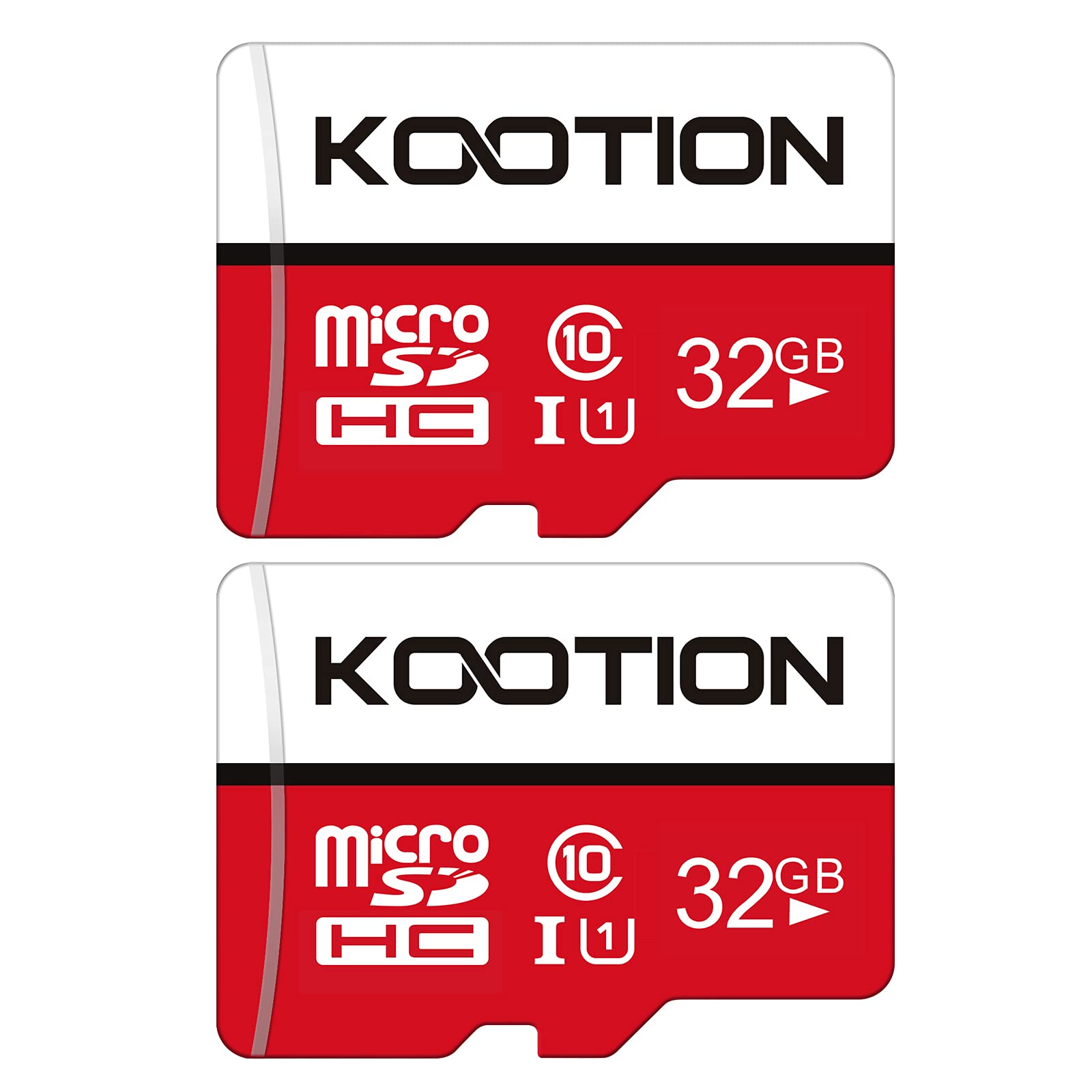 Kootion 32Gb Micro Sd Card 2 Pack Class 10 Micro Sdhc Card Uhs I Memory Card, High Speed Tf Card, C10, U1, 32 Gb