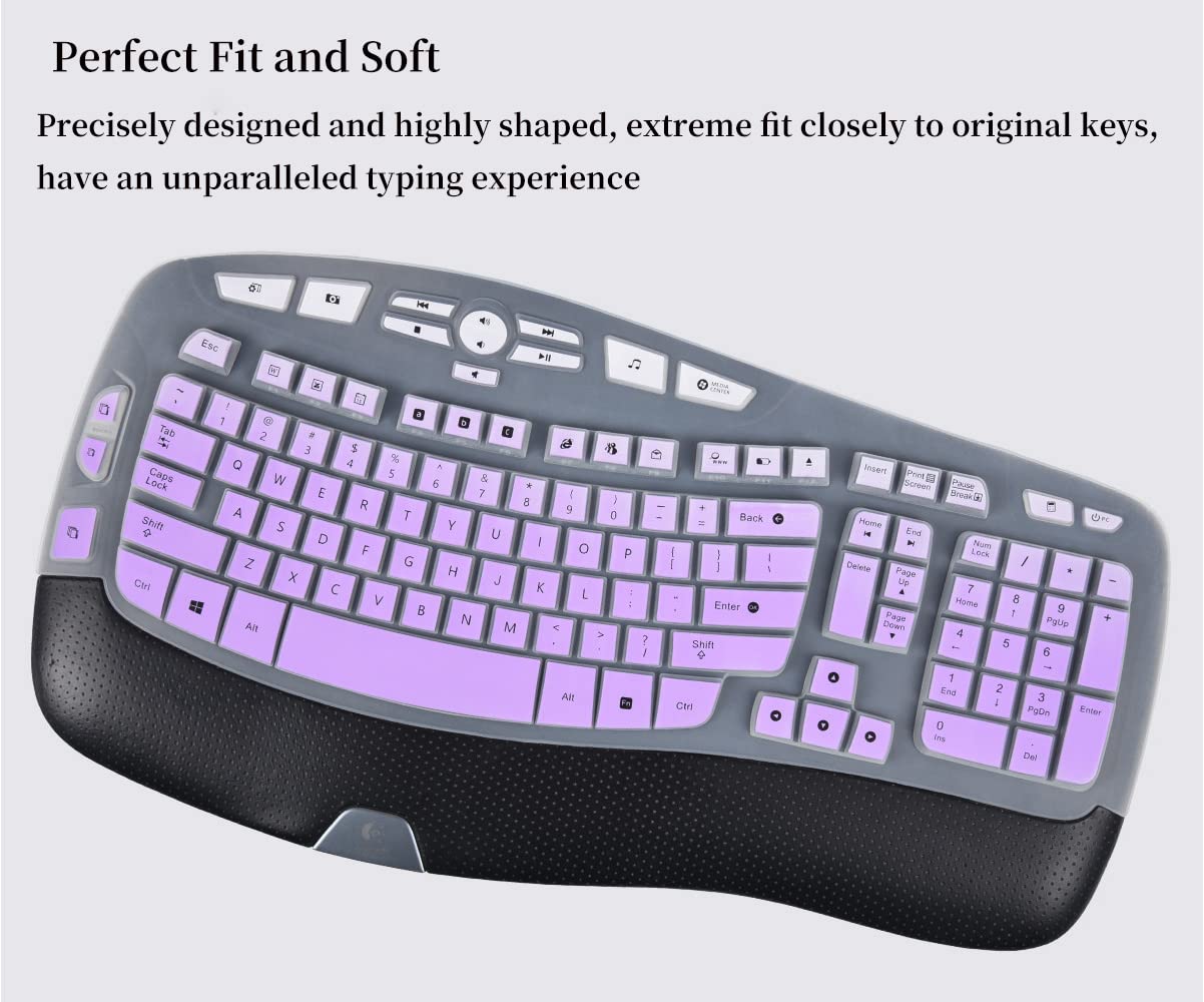 Keyboard Cover Skin For Logitech K350 Mk550 Mk570 Wireless Keyboard, Logitech K350 Mk550 Mk570 Accessories, Logitech K350 Mk550