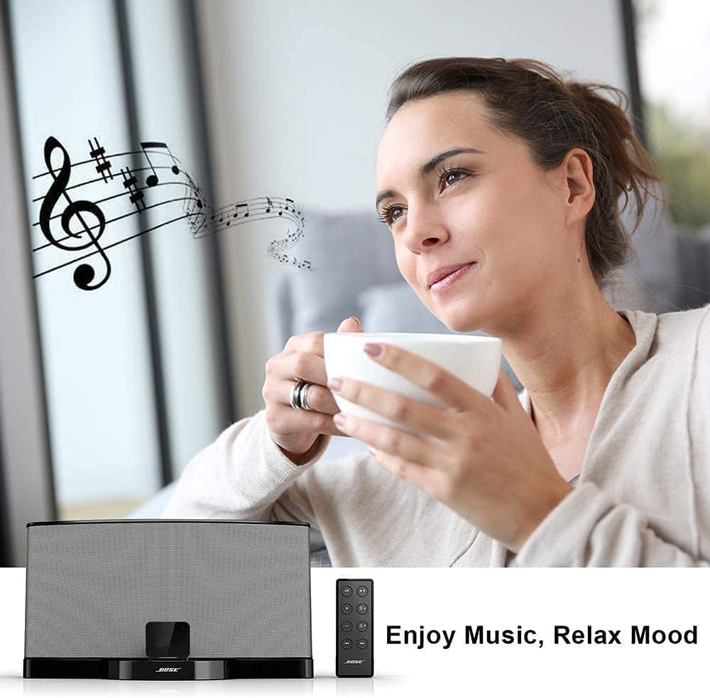 30 Pin Bluetooth Adapter, Butiao Wireless 30Pin Stereo Audio Adapter Bluetooth 5.0 Music Receiver For Bose Sounddock Ii 2 10 Lifestyle V35 135 Digital Music System Home Entertainment Speakers