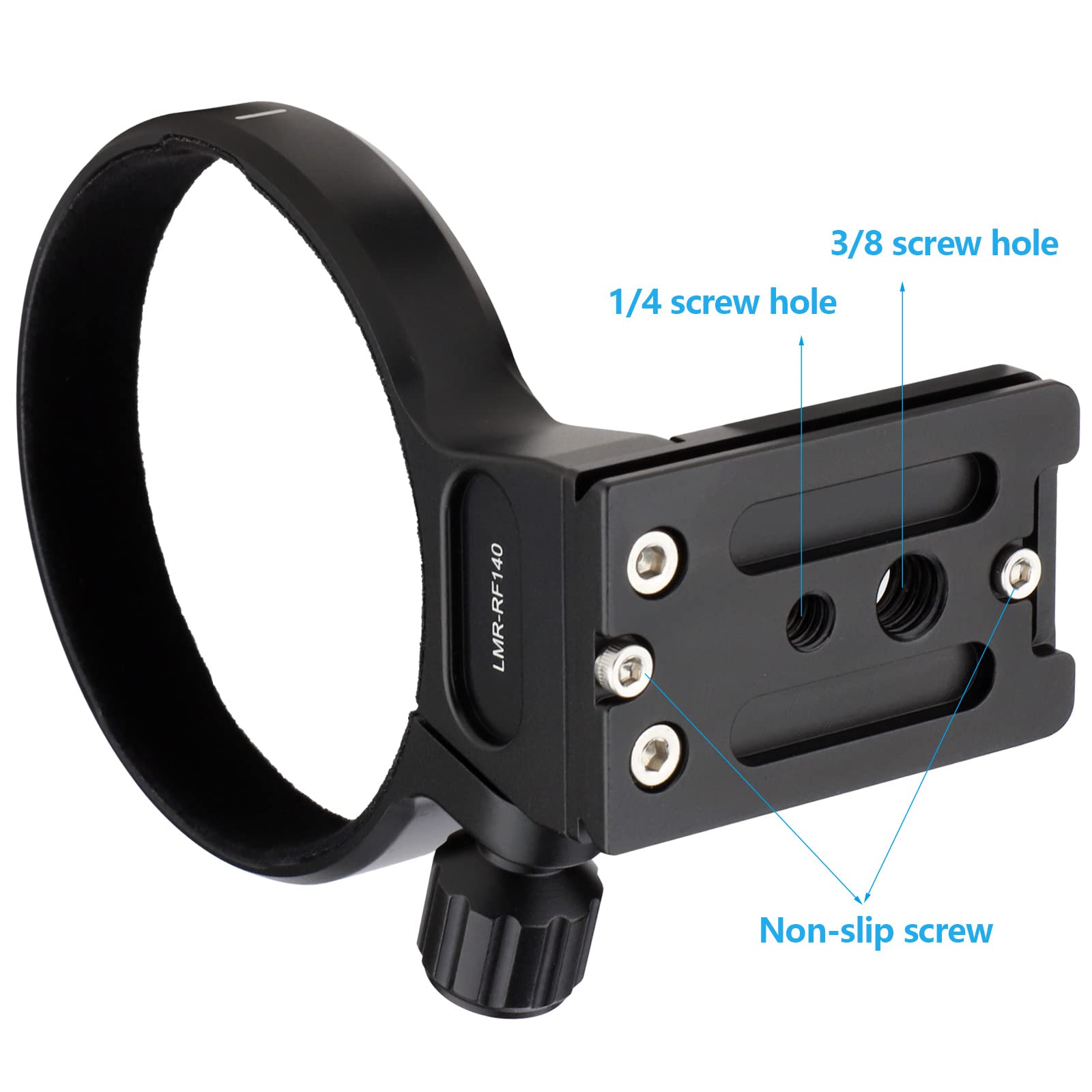 Haoge Lmr Rf140 Lens Collar Tripod Mount Ring For Canon Rf100 400Mm F5.6 8 Is Usm Lens Stand Base Built In Arca Type Quick Release Plate