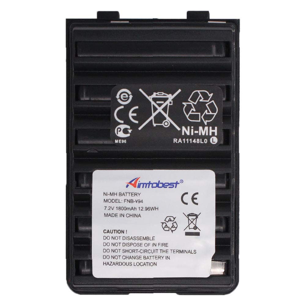 Aimtobest Fnb 83 Fnb V94 Fnb V57 1800Mah Ni Mh Battery Compatible For Yaesu Vertex Ft 60R Ft60R Ft 60 Ft60 Vx 150 Vx 160 Vx 170 Vx 180 Vxa 220 Standard Horizon Hx270S Hx370S Hx500S Hx600S Radio