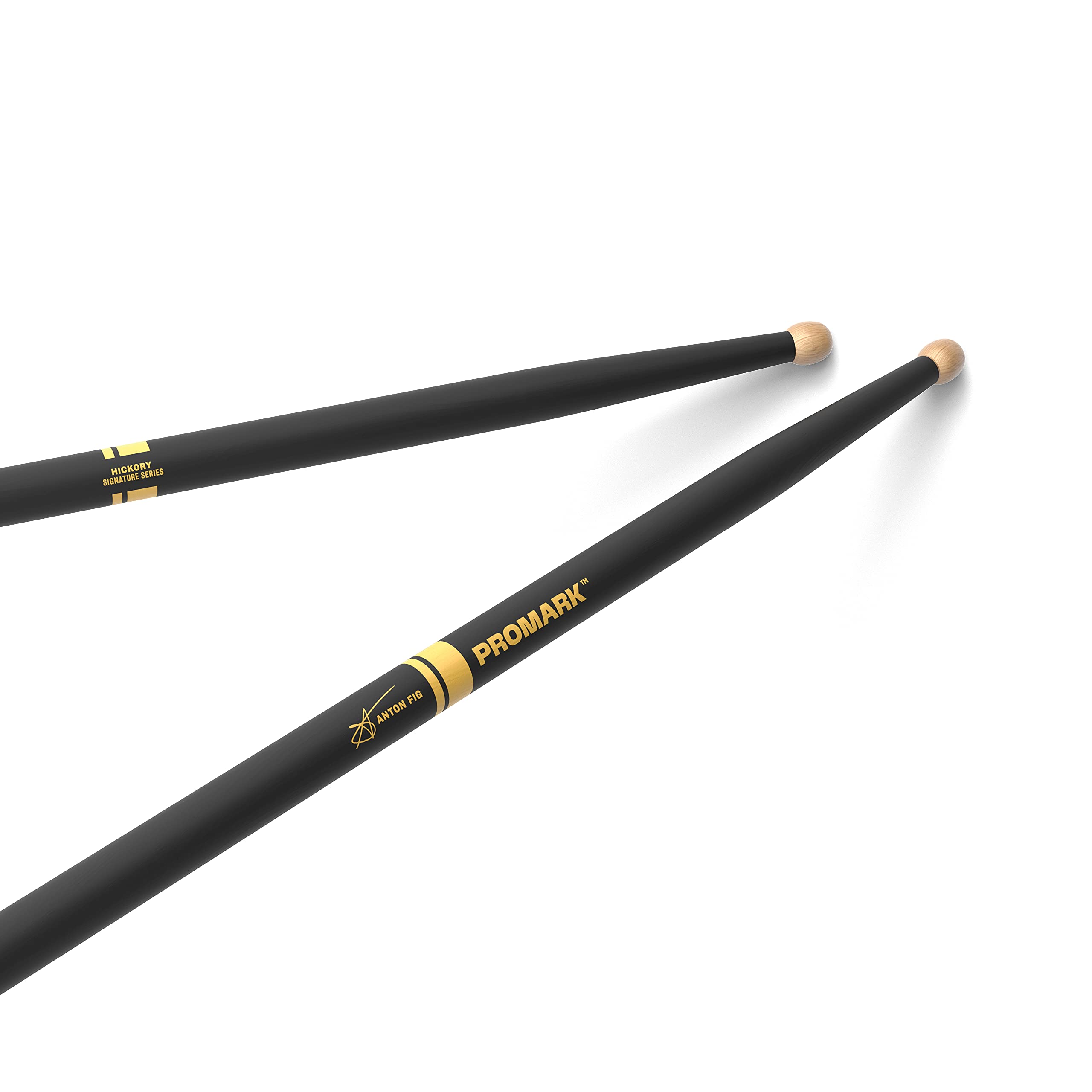 Promark Anton Fig Activegrip Hickory Drumsticks, Wood Tip,One Pair