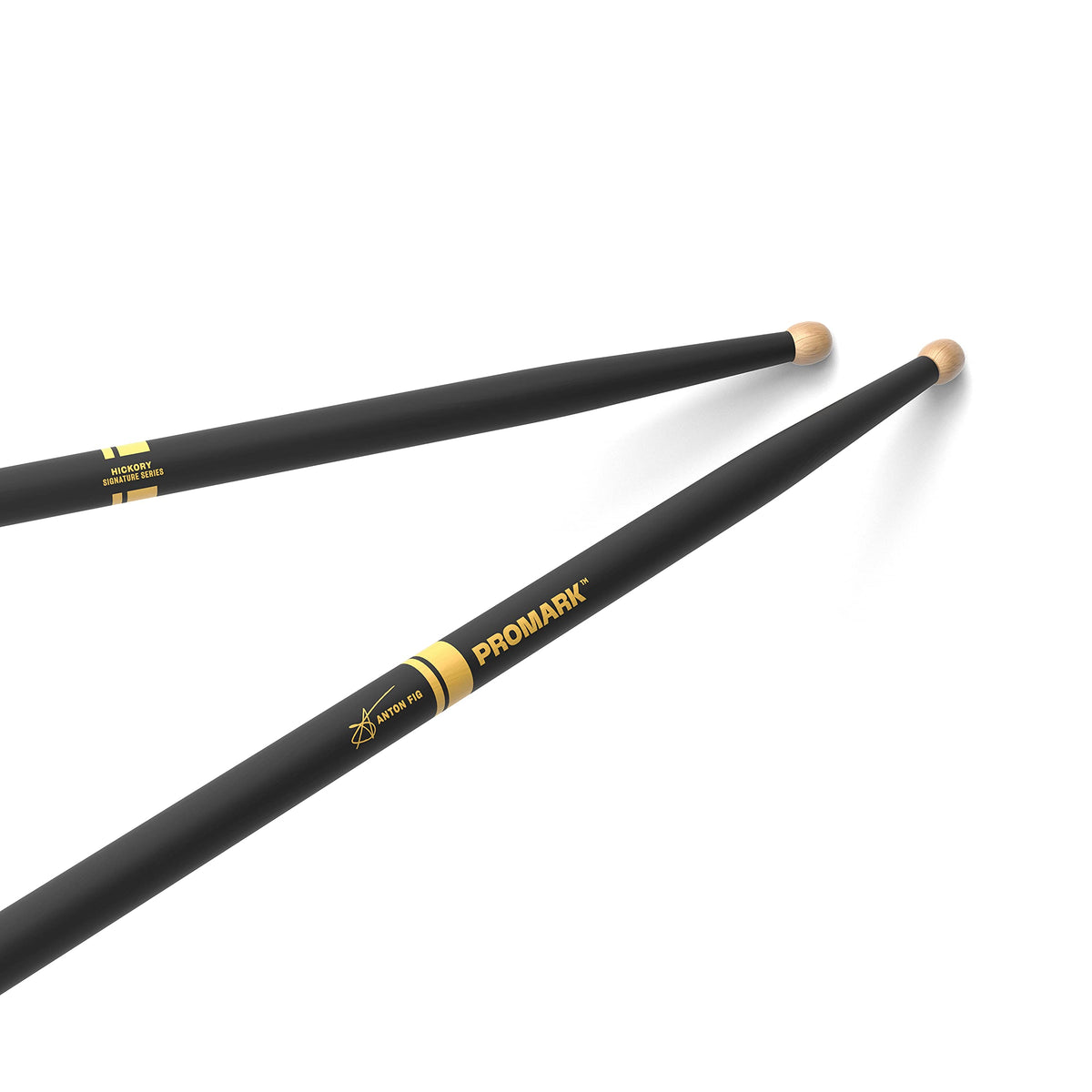 Promark Anton Fig Activegrip Hickory Drumsticks, Wood Tip,One Pair