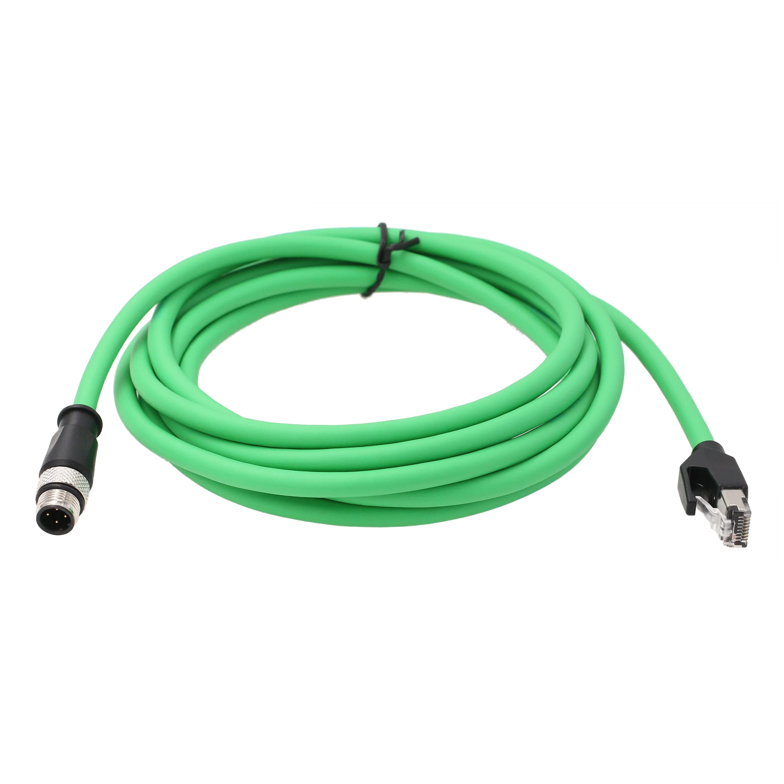 Hangton M12 4 Pin D Coded Male To Rj45 Ethernet Cat5E Network Cable For Industrial Vision System Poe Automation High Flex Shield
