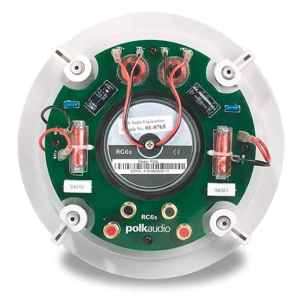 Polk Audio Rc6S In-Ceiling 6.5 Stereo Speaker | Dual Channel From A Single Location | Perfect For Damp And Humid Indoor/Outdoor