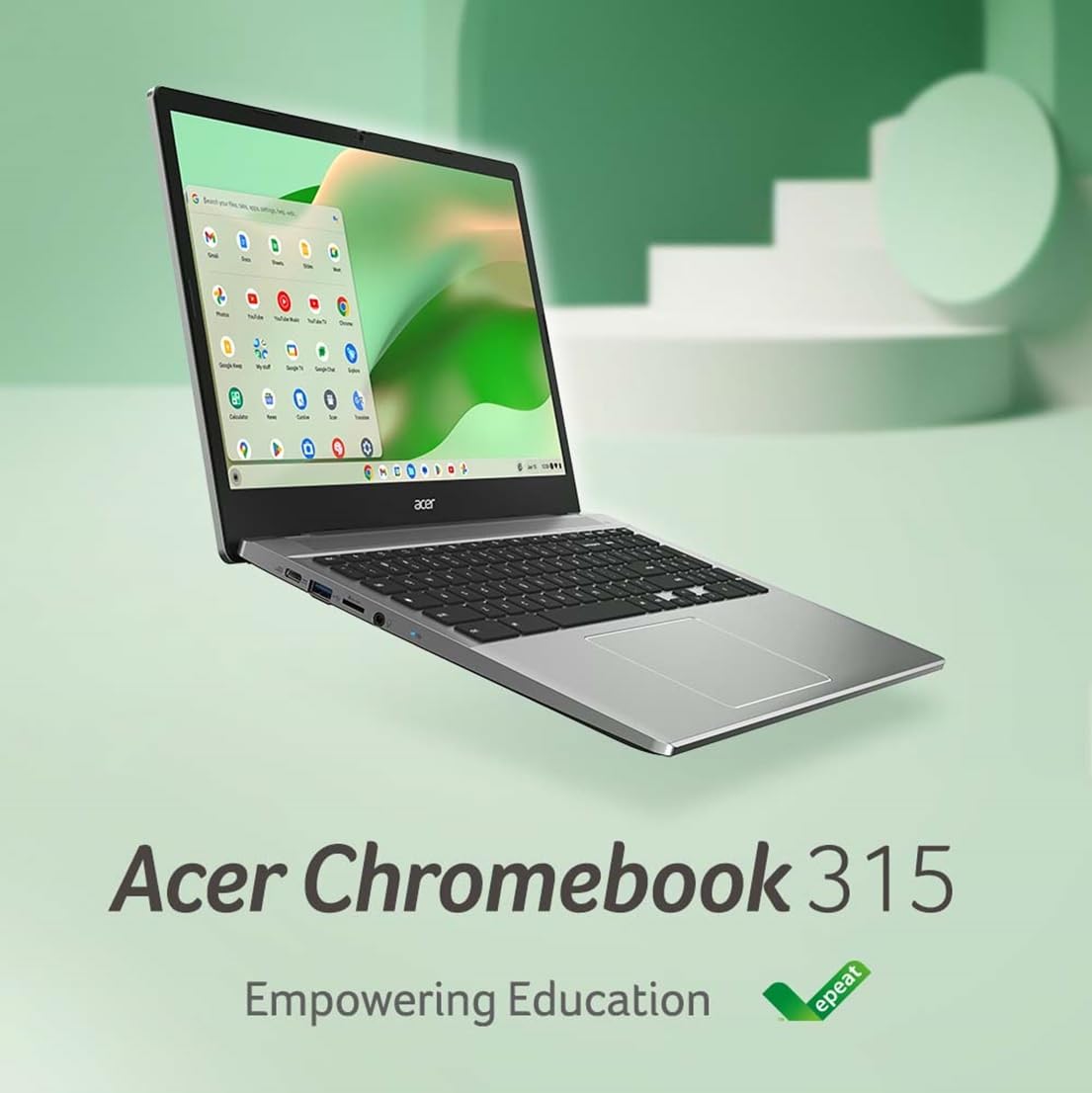 Acer Chromebook 315 Cb315 5H C7Kx Laptop | Intel Processor N100 | 15.6'' Full Hd (1920 X 1080) Ips Display | 4Gb Lpddr5 | 128Gb