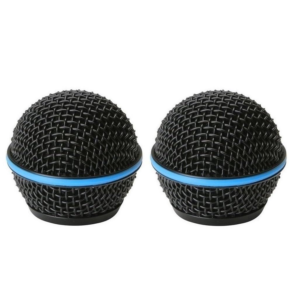 Beta58a Microphone Black Grille Replacement Compatible with Shure Beta 58a SM58 BLX2 PGX2 Wireless and Wired Vocal Microphones H
