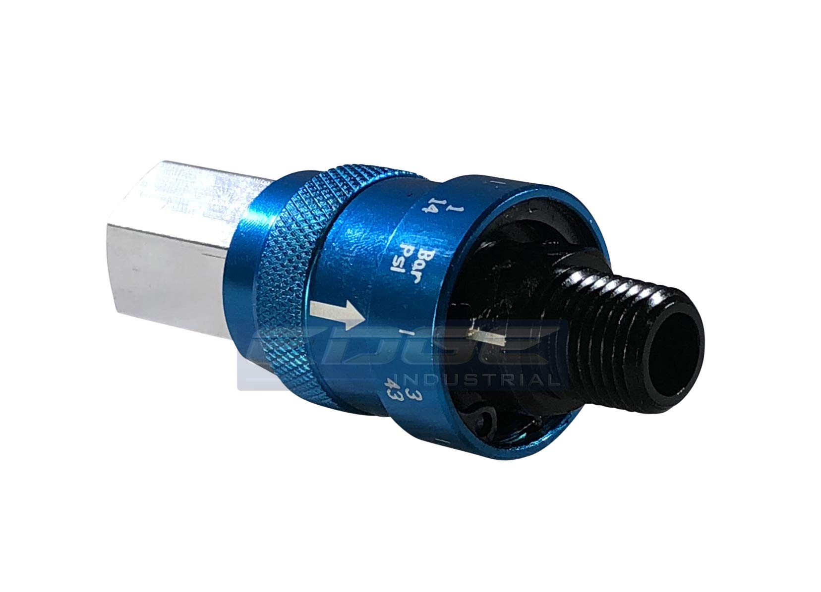 Edge Industrial Adjustable In Line Pressure Regulator For Pneumatic Tools, 1/4'' Npt, Connects Directly To Air Tool (14 43 Psi)