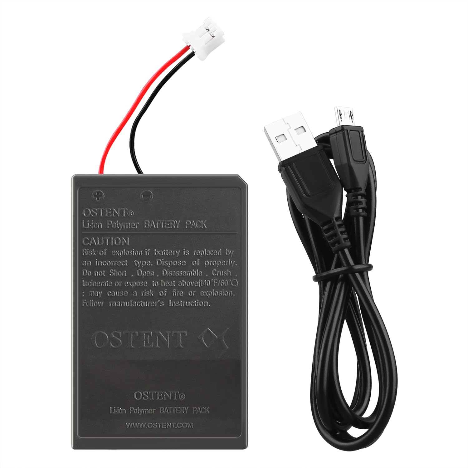 OSTENT 3.7V 1000mAh LIP1522 Rechargeable Li-ion Battery Pack for Sony PS4 Bluetooth Wireless Dual Shock Controller CUH-ZCT1 Seri