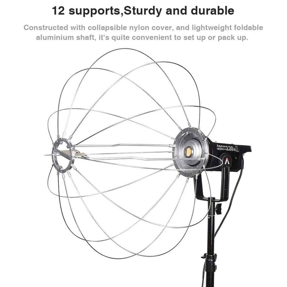 Aputure Lantern Softbox Soft Light Modifier,26Inch, Quick-Setup Quick-Folding Aputure Space Light Upgraded For Aputure 300D Mark