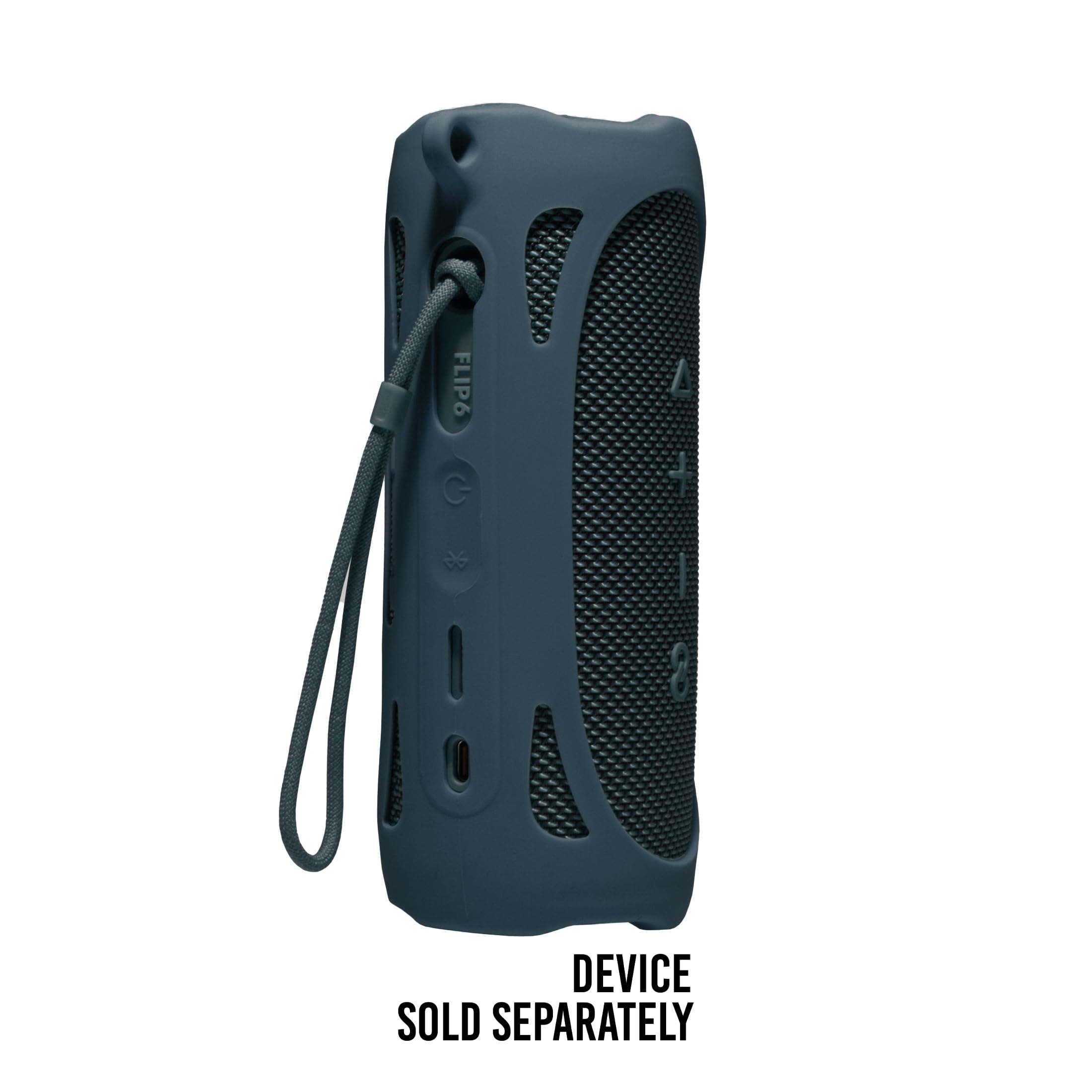 Silicone Cover Skin For Jbl Flip 6 Portable Bluetooth Speaker By Alltravel, Portable Full Protection Solution, Customized Skin With Color And Shape Matching (Blue)