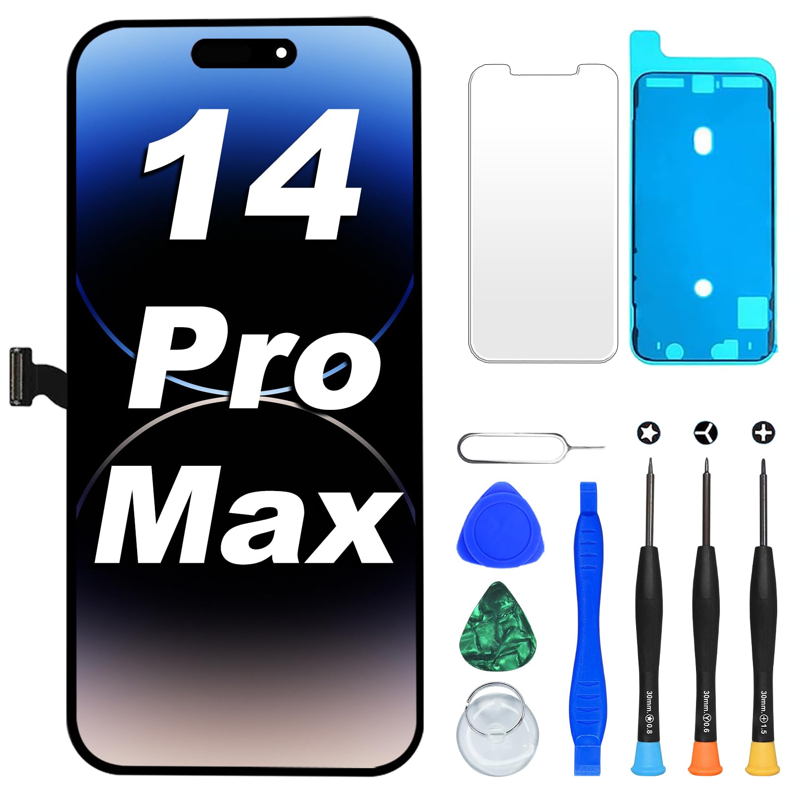 DIGI4U LCD for iPhone 14 Pro Max Screen Replacement, 6.7 inch 3D Touch Retina for iPhone 14 Pro Max Touch Display Digitizer Asse