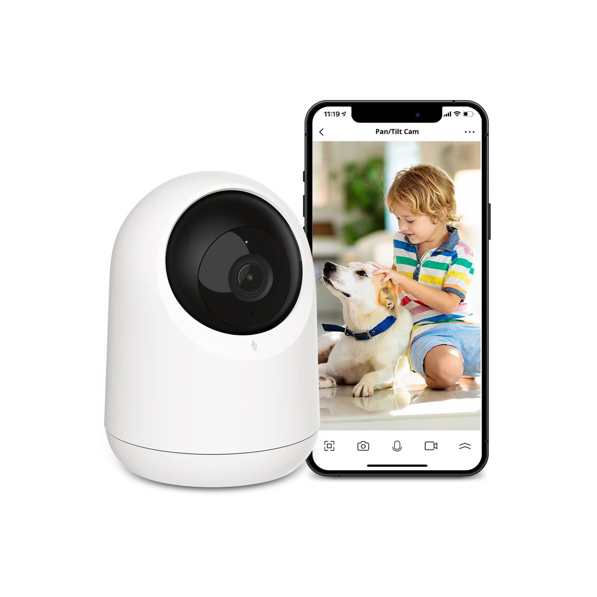 Switchbot Baby Monitor Indoor Camera, 360-Degree 1080P Pan Tilt Smart Wifi(2.4G) Pet Camera For Home Security With Motion Detect