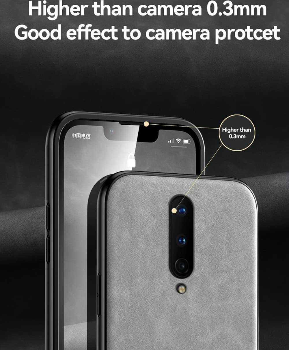 Kepuch Silklike Case For Oneplus 8   Cover Bumper Built In Metal Plate For Oneplus 8   Gray