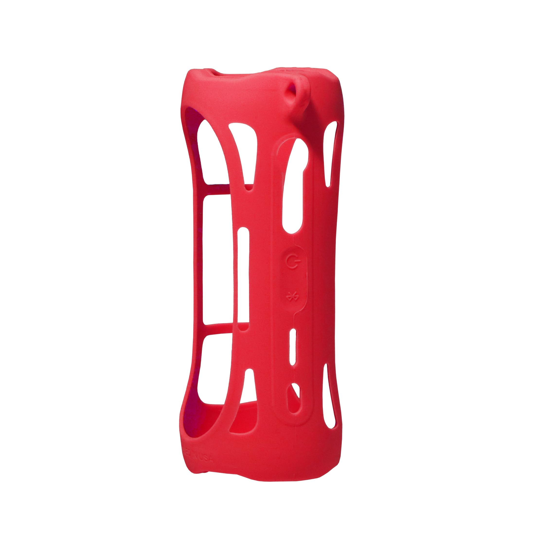 Silicone Cover Skin For Jbl Flip 6 Portable Bluetooth Speaker By Alltravel, Portable Full Protection Solution, Customized Skin With Color And Shape Matching (Red)