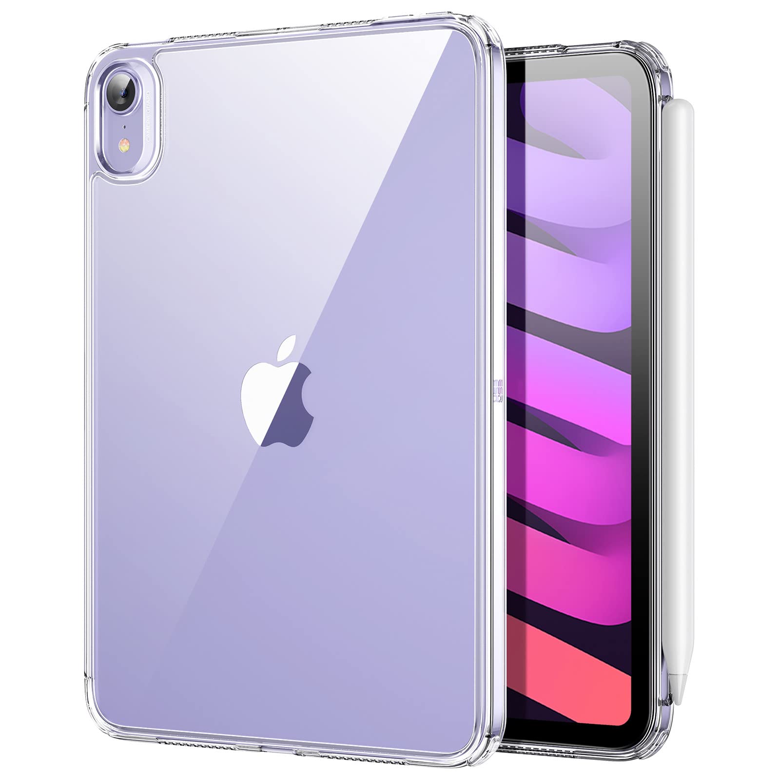 Esr For Ipad Mini 7 A17 Pro Case, Ipad Mini 7Th/6Th Generation Case (2024/2021), Slim And Light, Shock And Drop Protection, Yellowing Resistant, Hard Back, Supports Pencil Pro & Pencil(Usb C), Clear