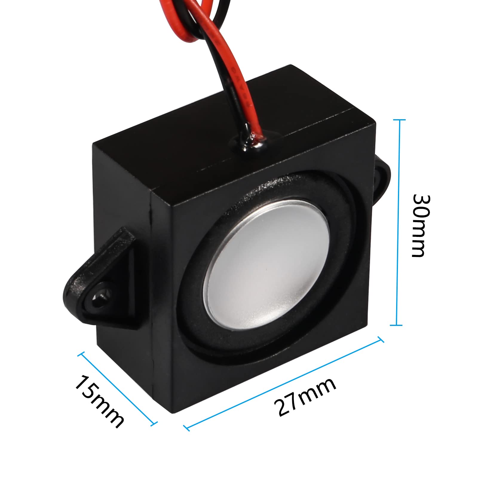 Dweii 4Pcs 3 Watt 8 Ohm Single Cavity Mini Speaker Full Range Cavity Mobile Portable Advertising Machine Speaker Connector Separ