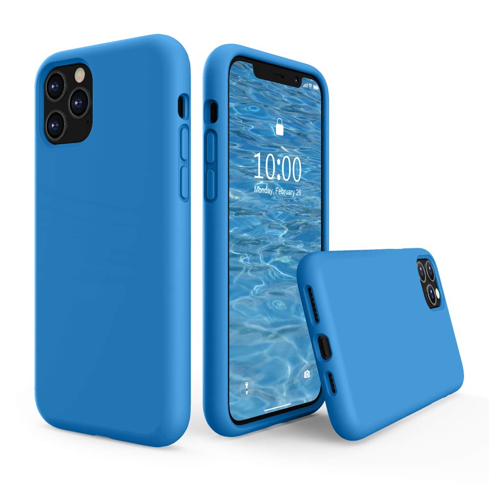 Surphy Compatible With Iphone 11 Pro Case 5.8 Inches, Thickened Liquid Silicone Phone Case (With Microfiber Lining) For 11 Pro 2