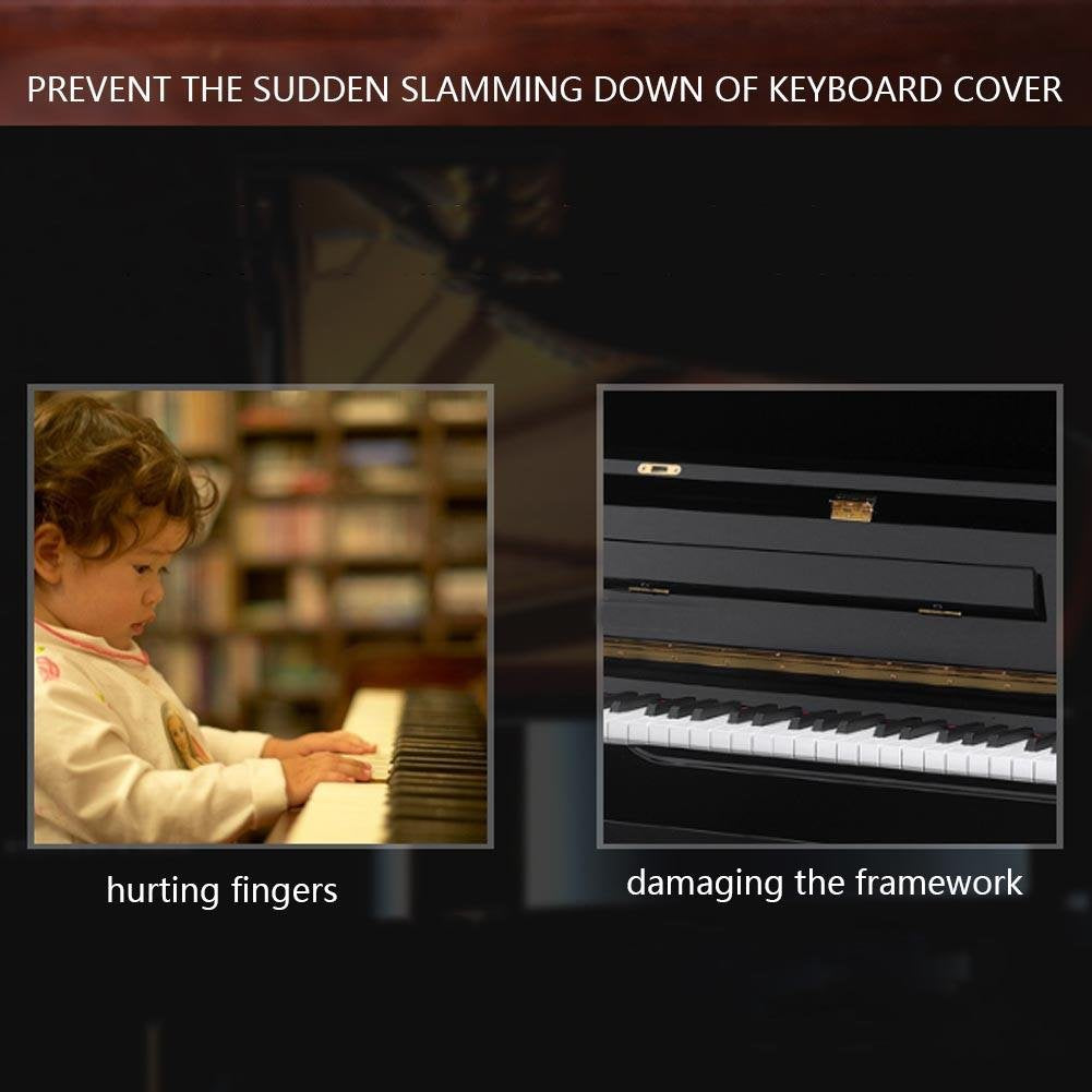 Vbestlife Durable Ultrathin Piano Keyboard Cover Descent Control Device Piano Slow Closing Fall Device Hydraulic Shockabsorber A