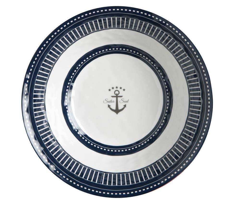 Marine Business Melamine Salad Bowl &Amp; Servers - Sailor Soul,WBAUVB07DP94YC9
