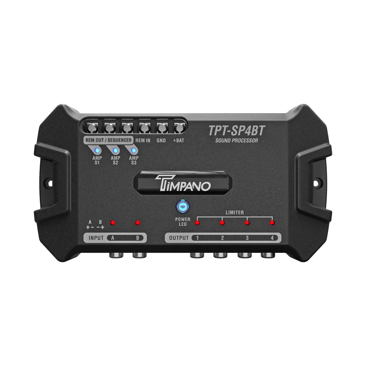 Timpano Tpt Sp4Bt Bluetooth Dsp 4 Output Channel  Full Digital Signal Dsp Car Audio Processor   Built In Voltmeter And Remote Re