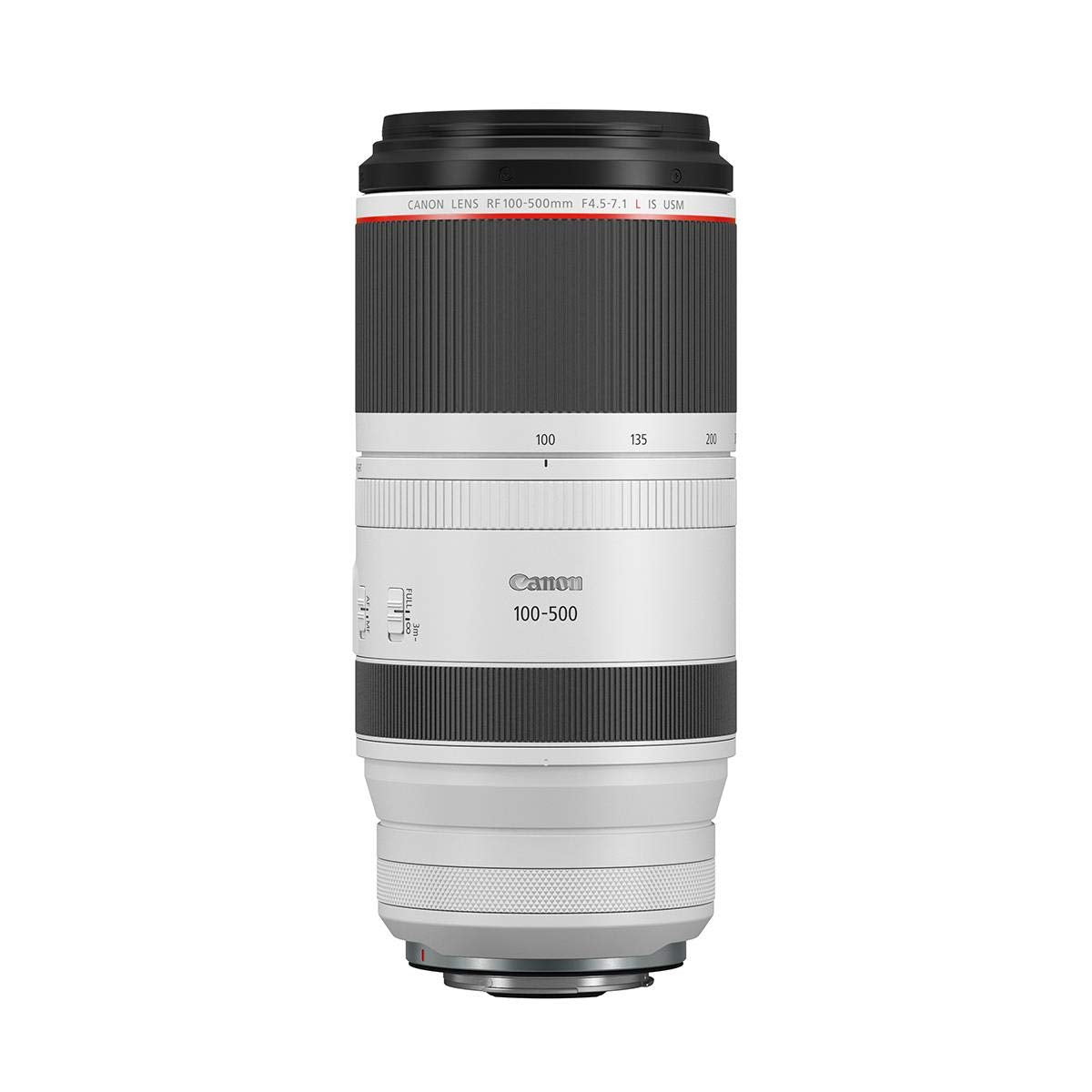 Canon RF100 500mm F4.5 7.1 L is USM Lens, Super Telephoto Zoom Lens, Compatible with EOS R Series Mirrorless Cameras, White