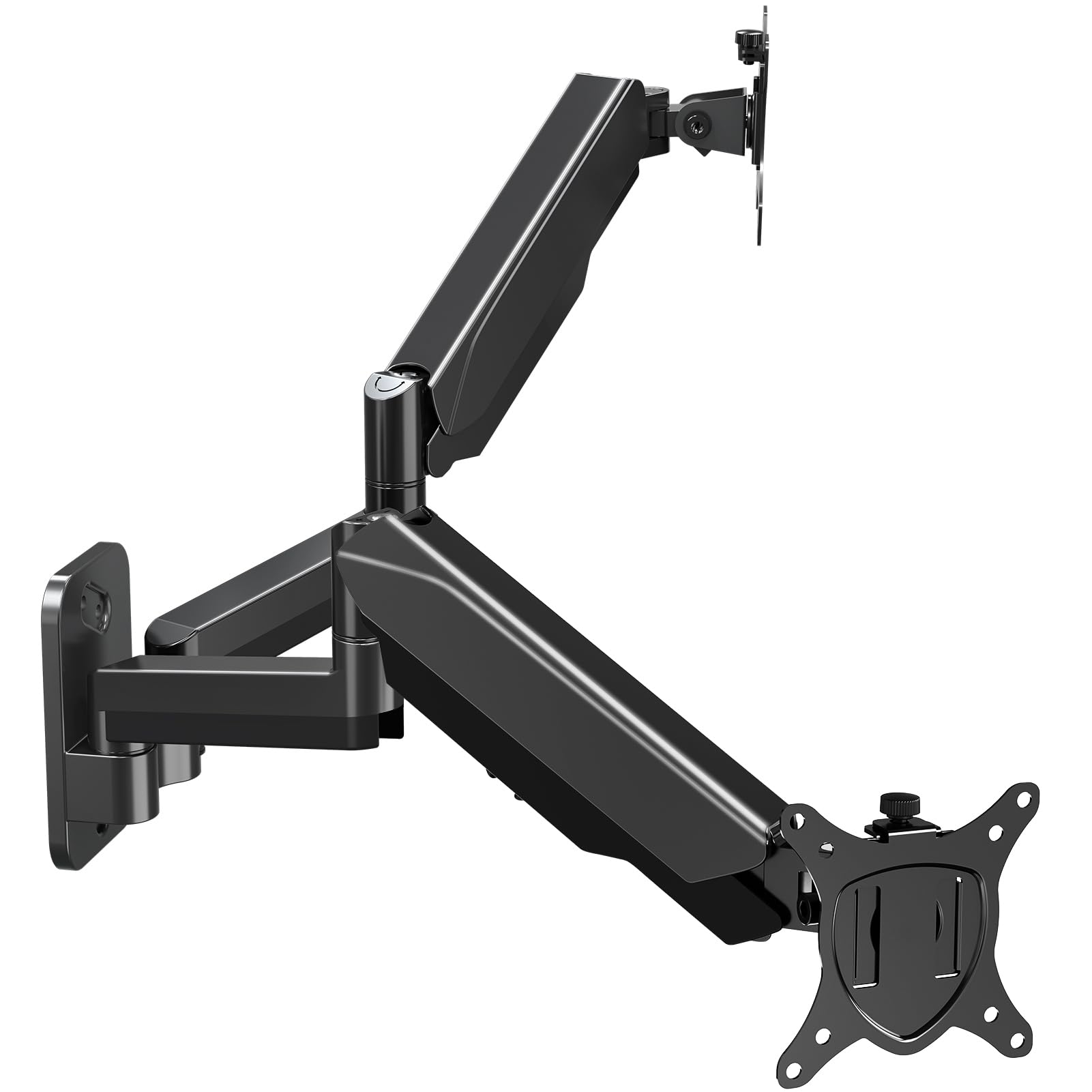 Mount Pro Dual Monitor Wall Mount For 13 To 32 Inch Computer Screens, Gas Spring Arm For 2 Monitors, Each Holds Up To 17.6Lbs, F