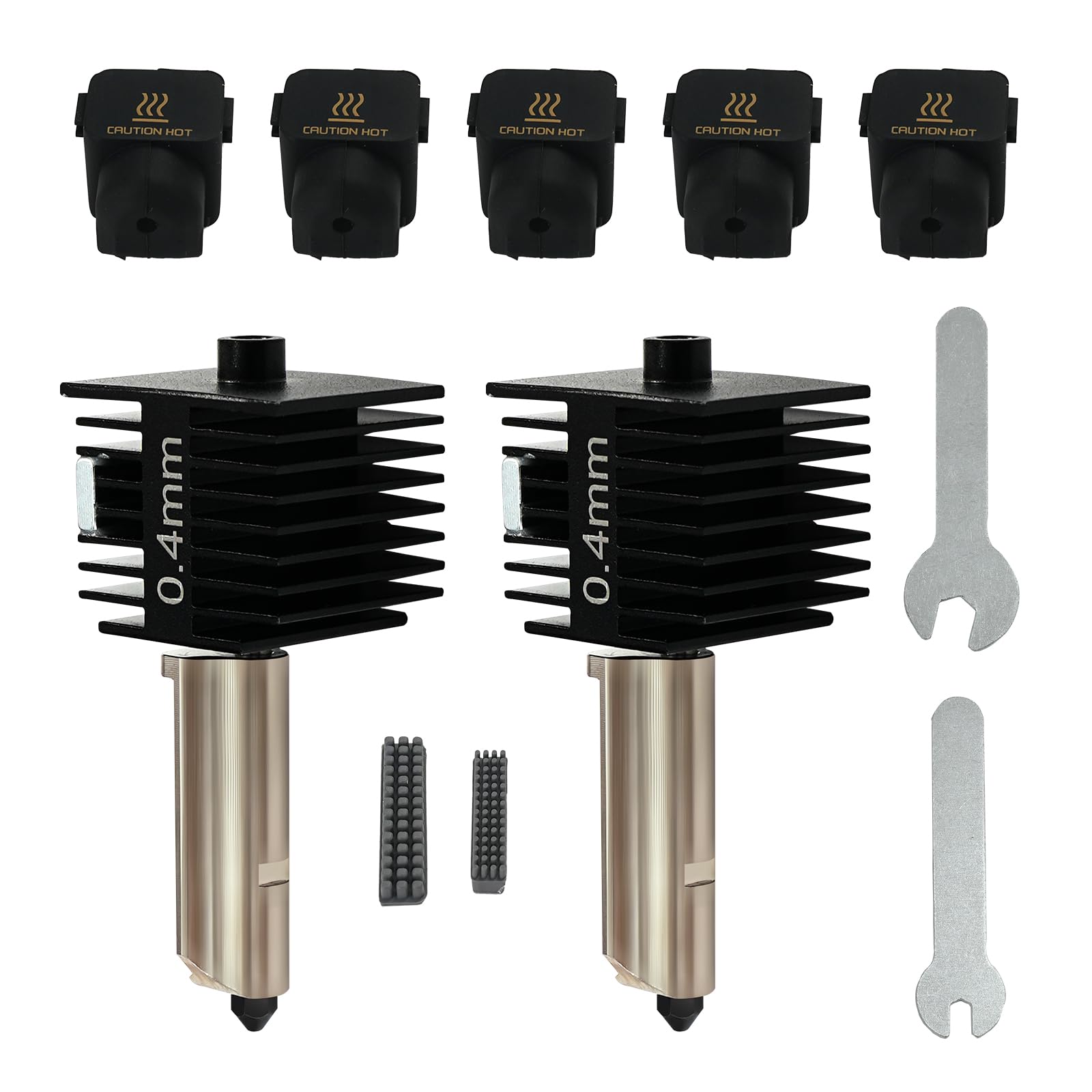 Comgrow 2 Pack A1 Mini/A1 Hotend, Print Head Hot End Kit Extruder High-Temperature 0.4Mm Hardened Steel Nozzle Replacement With 