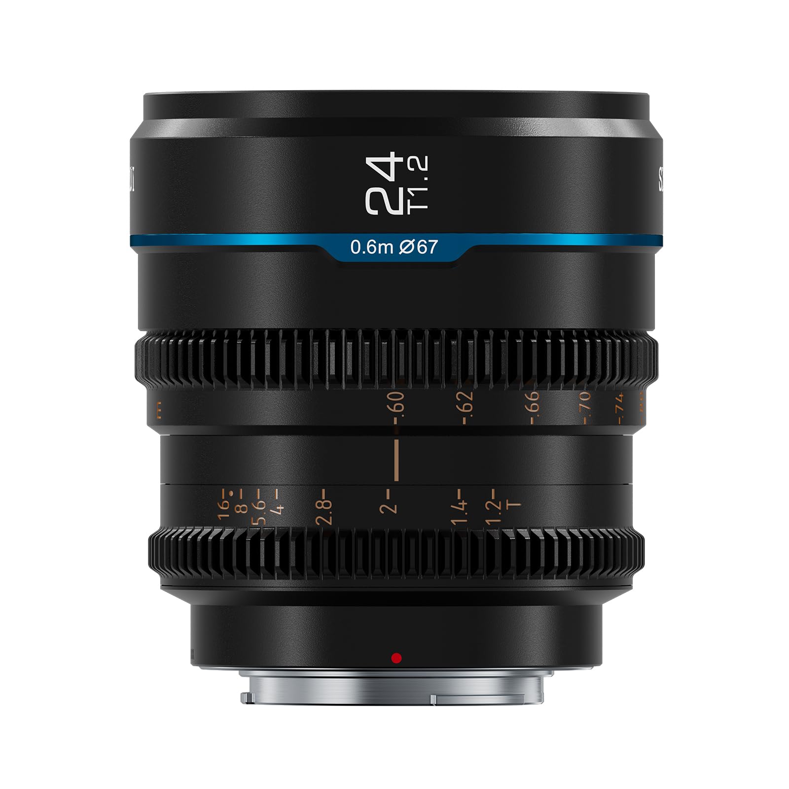 Sirui Night Walker 24Mm T1.2 S35 Cine Lens, Large Aperture Manual Focus Lens (Ms24E B, E Mount, Black)